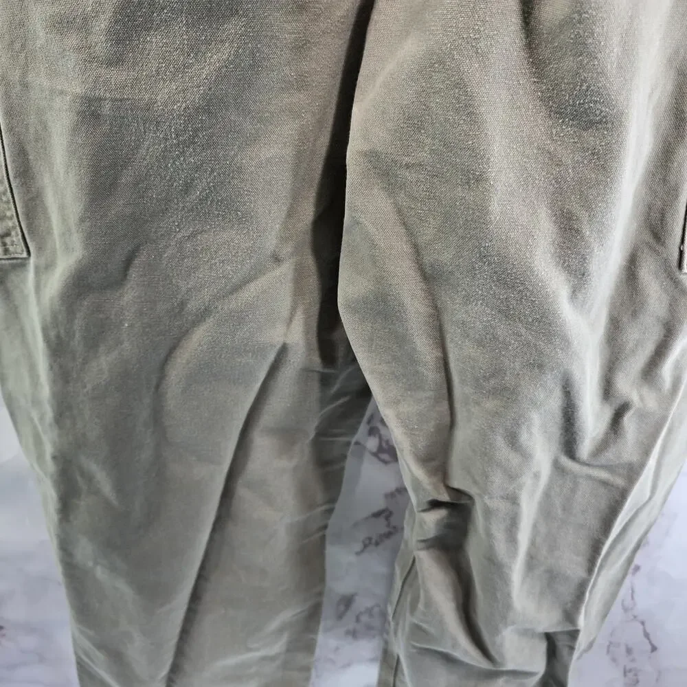 Carhartt Pants Mens 38 X 32 Tan Brown Khaki Dungaree Fit Classic Loose Cotton